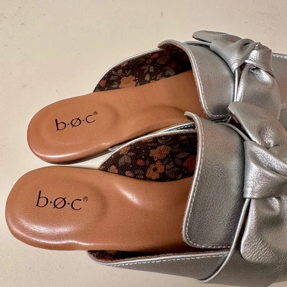 b.o.c. Silver Mules - Picture 3 of 4